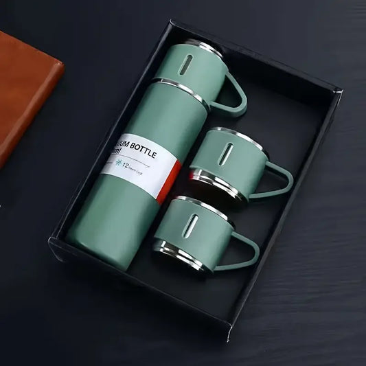 vacume flask with 3 cups